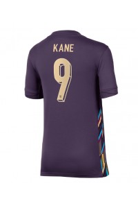 England Harry Kane #9 Fotballdrakt Borte Klær Dame EM 2024 Korte ermer